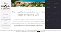 Desktop Screenshot of hoteldelfino-elba.com